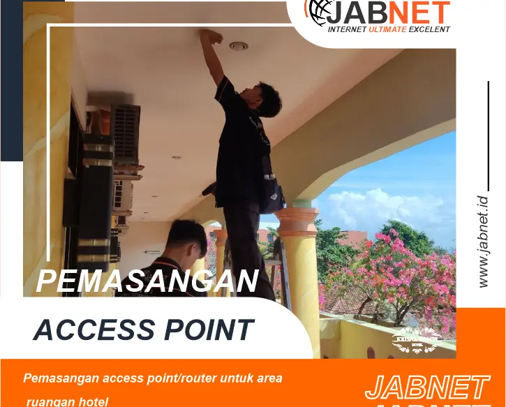 Project pemasangan internet di krisna beach hotel